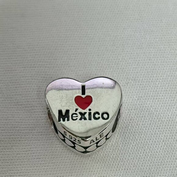 Pandora Jewelry - Pandora I Love Mexico Charm, S925 silver Jewelry